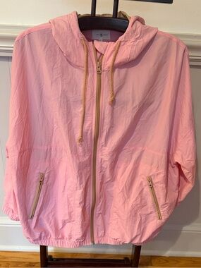 Lou & Grey Pink Hooded Light Jacket